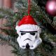 Original Stormtrooper Hanging Tree Ornament Santa Hat 8 cm