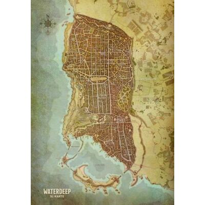 D&D Landkarte Waterdeep (Stadt) (DE)