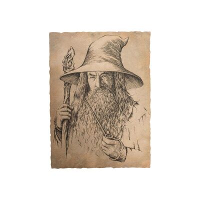 Der Hobbit Kunstdruck Portrait of Gandalf the Grey 21 x 28 cm