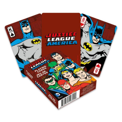 DC Comics Spielkarten Retro Justice League
