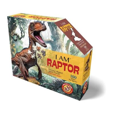 Konturpuzzle Jr. Velociraptor XL (100 Teile)