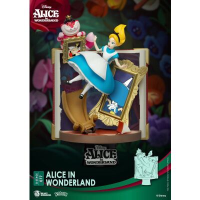 Disney Story Book Series D-Stage PVC Diorama Alice in...