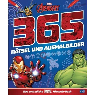 MARVEL Avengers 365 Rätsel und Ausmalbilder - Das...