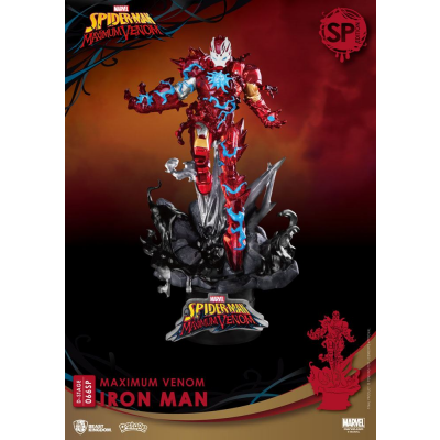 Marvel Comics D-Stage PVC Diorama Maximum Venom Iron Man...