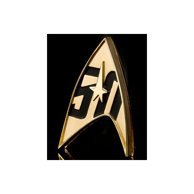 Star Trek Replik 1/1 Sternenflottenabzeichen magnetisch 50th Anniversary