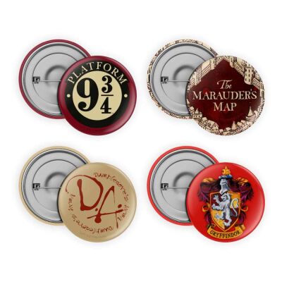 Harry Potter Ansteck-Buttons 4er-Pack Collection