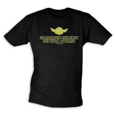 T-Shirt - Yoda, Grammatik Gelernt