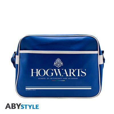 Harry Potter Vinyl Umhängetasche "Hogwarts" (blau)
