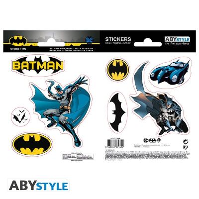 DC Comics Sticker Batman und Logo 16 x 11 cm (2 Bögen)