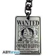 One Piece Keychain "Wanted Luffy"