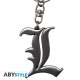 Death Note 3D Keychain L Symbol