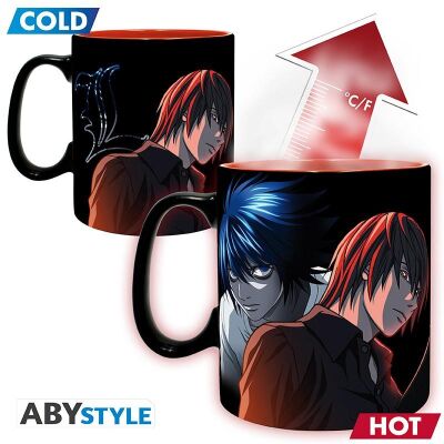 Death Note Heat Change Mug Kira & Ryuk