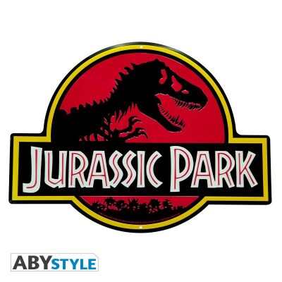 Jurassic Park Metal Plate Logo 28 x 38 cm