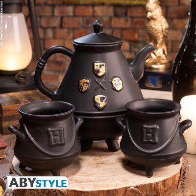 Harry Potter Teapot with 2 mini cauldrons
