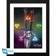 The Witcher Framed Print "Signs & Swords"...