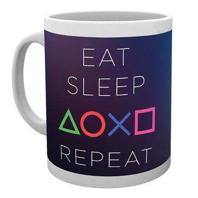 Playstation Tasse Eat, Sleep, Repeat