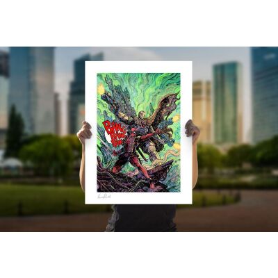 Marvel Art Print Deadpool & Cable 46 x 61 cm (framed)