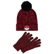 Pokémon Haube & Handschuhe Pokeball
