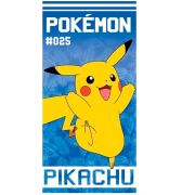 Pokemon Cotton Beach Towel Team Pikachu #25 (blue)