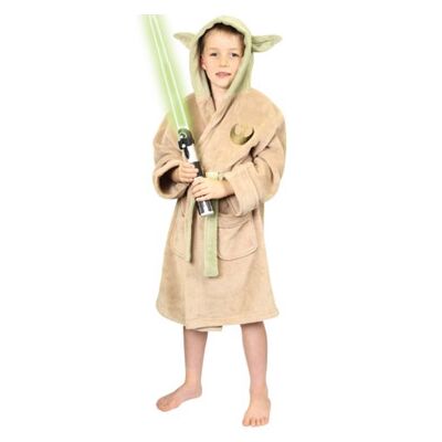 Bathrobe - Yoda (Fleece, Kids) - STAR WARS