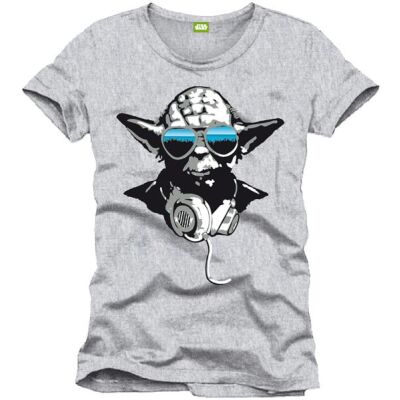T-Shirt - Yoda Cool, Grau