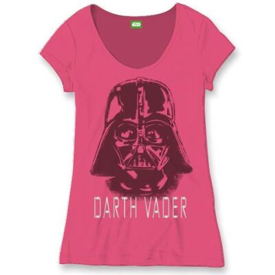 T-Shirt - Darth Vader, Pink, Ladies