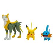 Pokémon Battle Figuren 3er-Pack Hydropi, Pikachu...