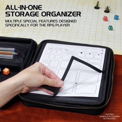 ENHANCE Tabletop RPGs RPG Organizer Case (Black)