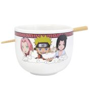 Naruto Shippuden Ramen Bowl witch Chopsticks Team Seven