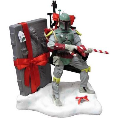 Boba Fett with Han in Carbonite - Christmas Statue - 0/8