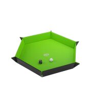 Magnetic Dice Tray Hexagonal Black & Green XL