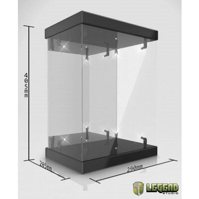 Master Light House Acrylic Display Case with Lighting for 1/4 Action Figures (black or white)