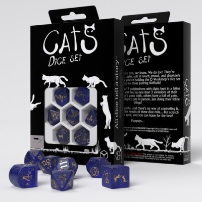 Q-Workshop Dice: Cats Dice Set - Meowster