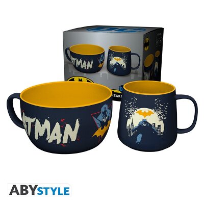 DC Comics Gift Set Batman Mug + Bowl "Iconic"