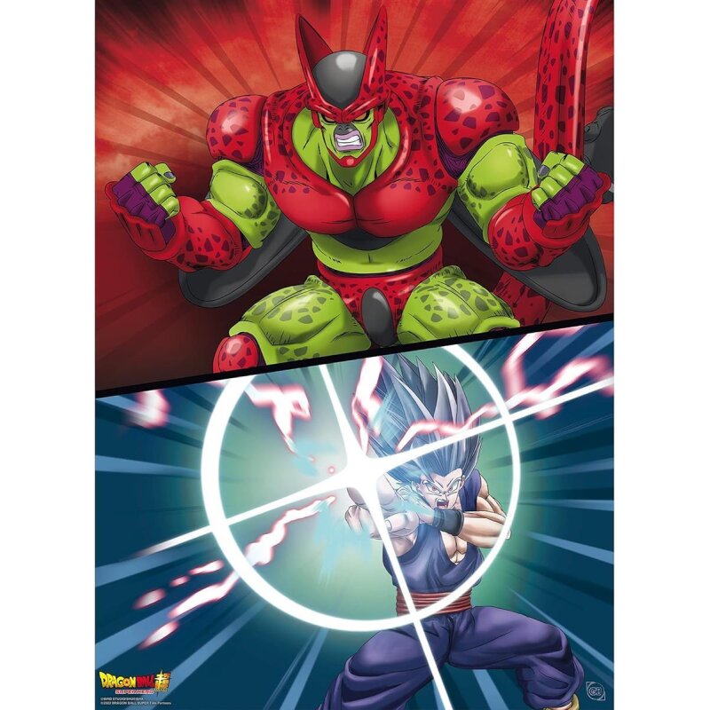 Dragon Ball Hero Chibi Poster "Gohan vs. Cell Max" 52 x 38 cm