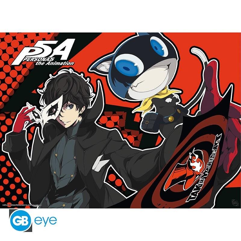 Persona 5 Chibi Poster "Joker & Mona" 52 x 38 cm