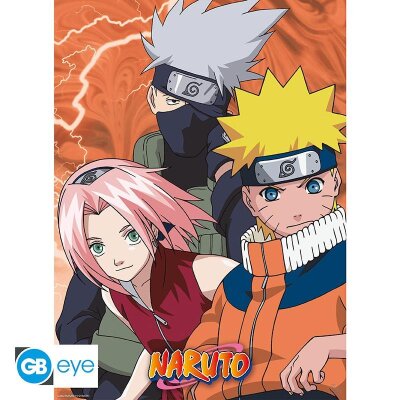Naruto Shippuden Chibi Poster-Set "Konoha Ninjas & Deserters" 52 x 38 cm