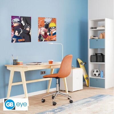 Naruto Shippuden Chibi Poster-Set "Konoha Ninjas & Deserters" 52 x 38 cm