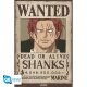 One Piece Maxi-Poster "Wanted Shanks" 91,5 x 61 cm