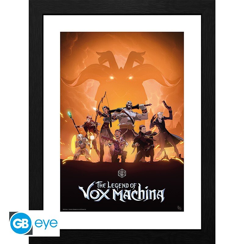 The Legend of Vox Machina Poster im Rahmen "Key Art" 30 x 40 cm