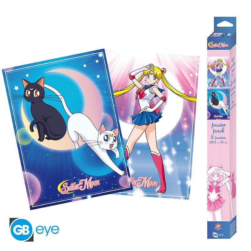 Sailor Moon Chibi Poster-Set "Sailor Moon & Cats"