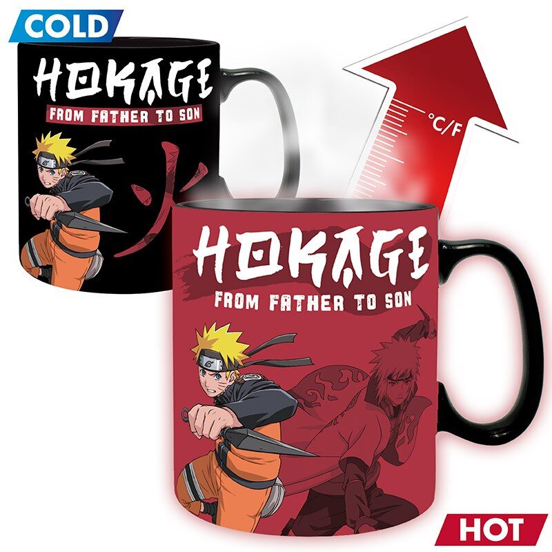 Naruto Shippuden Tasse mit Thermoeffekt "From Father to Son"