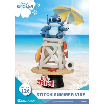 Disney D-Stage PVC Diorama Stitch Summer Vibe 16 cm