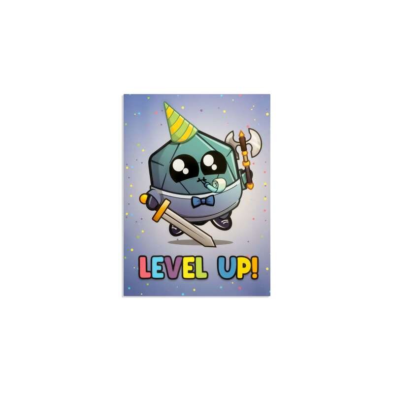 Grußkarte "Level Up"
