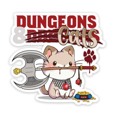 Dungeons and Cats Sticker
