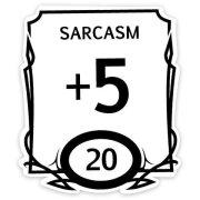 Stat Block Sarcasm Sticker