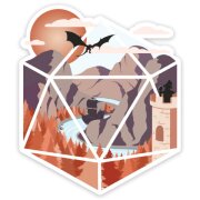 The Arrival d20 Sticker