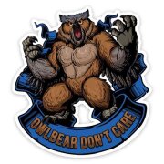 Owlbear Dont Care Sticker