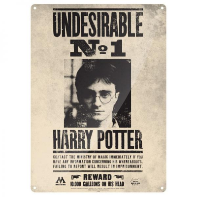 Harry Potter Blechschild Undesirable No. 1 41 x 30 cm